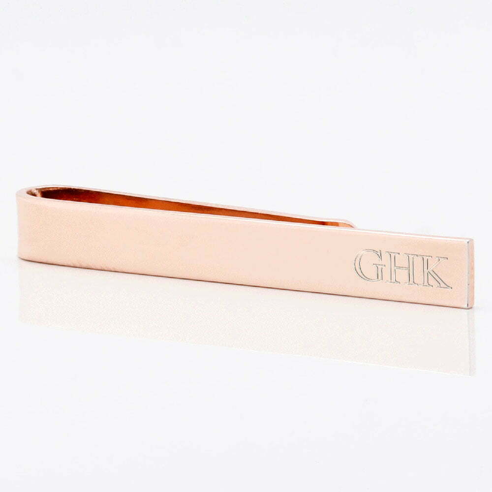 Rose Gold Slim Bar Tie 1 of 1init