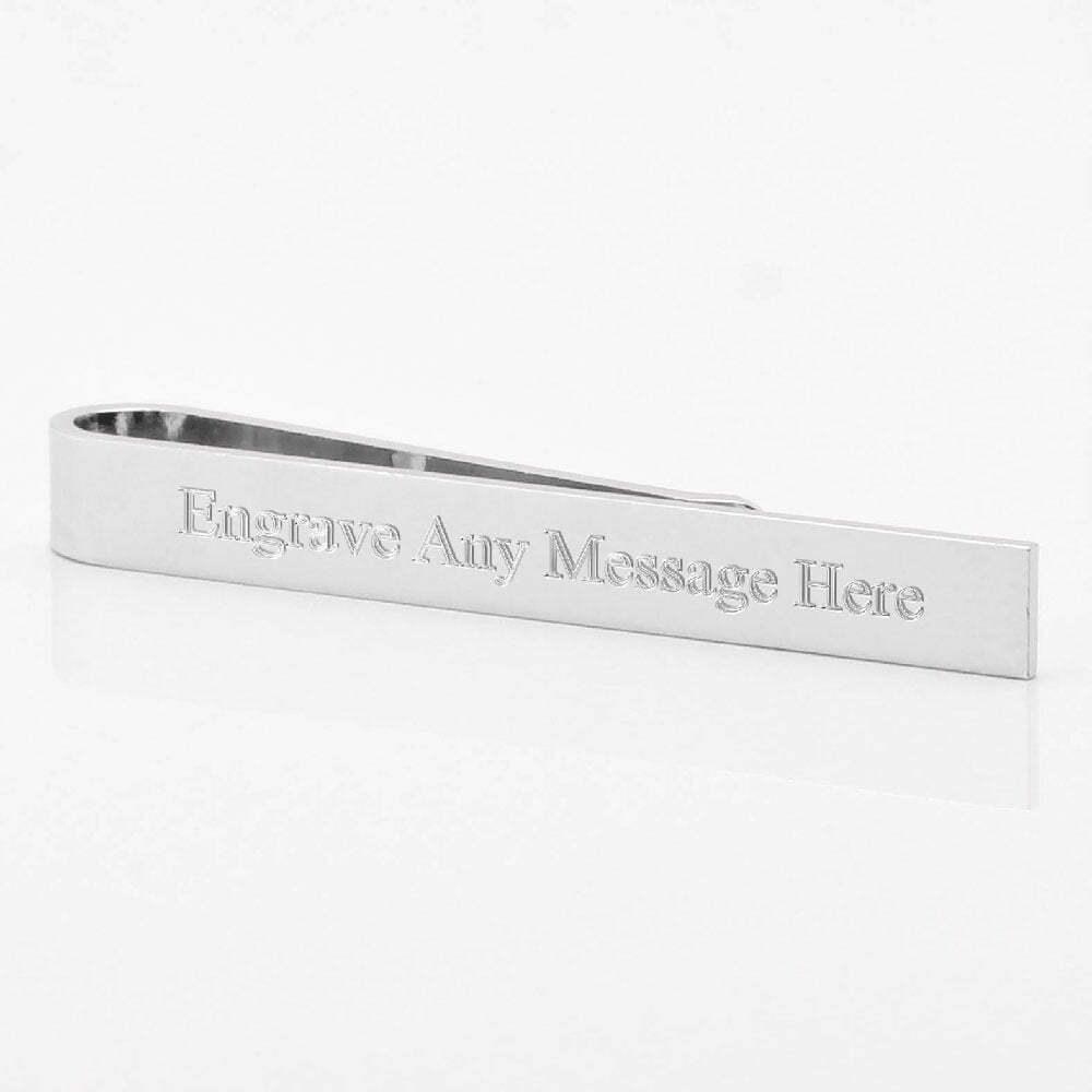 Silver Skinny Tie Bar 1 of 1mess