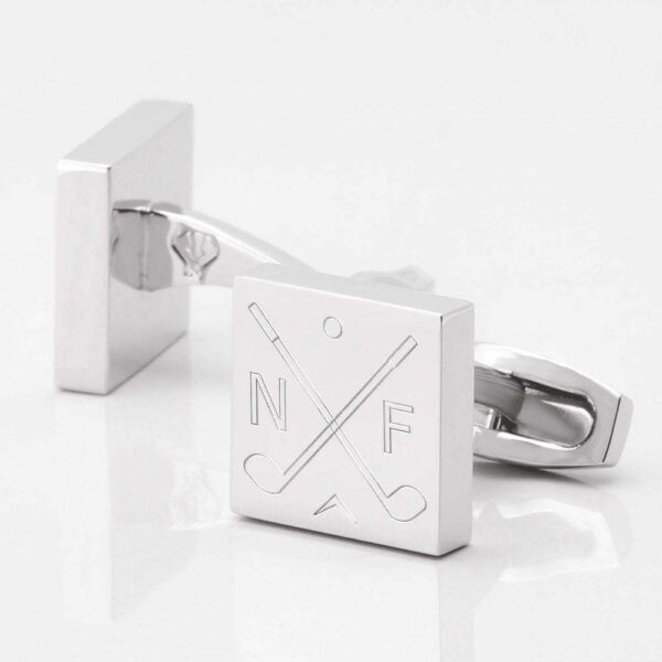Golf Club Initial Cufflinks