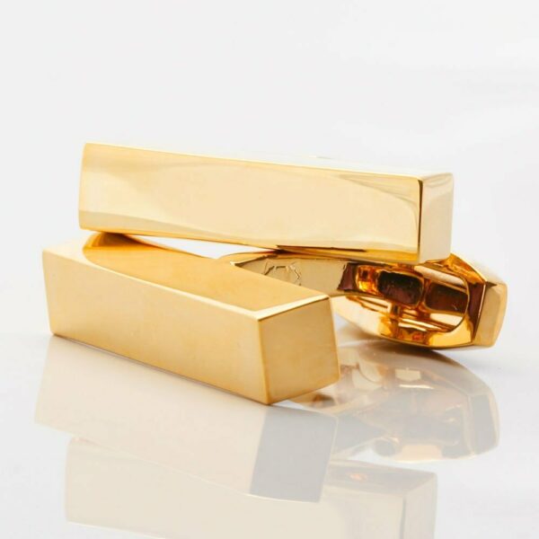 Gold Plated Bar Cufflinks
