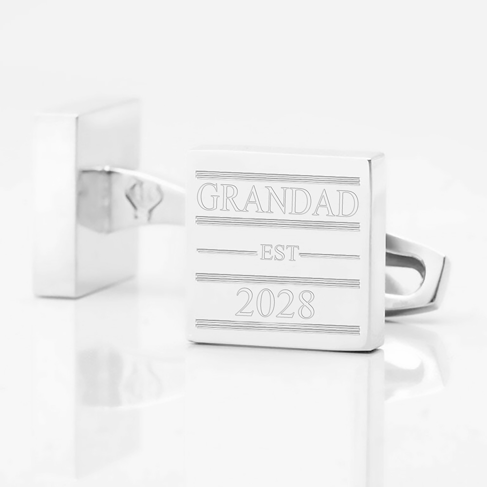 Personalised-New-Grandad-Engraved-Silver-Cufflinks
