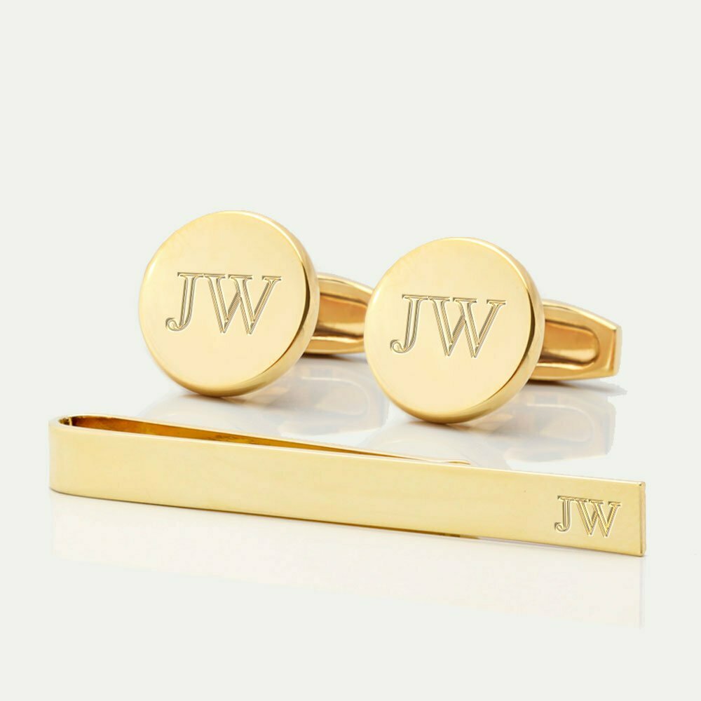 TIE BAR SETS3 gold circle init 2