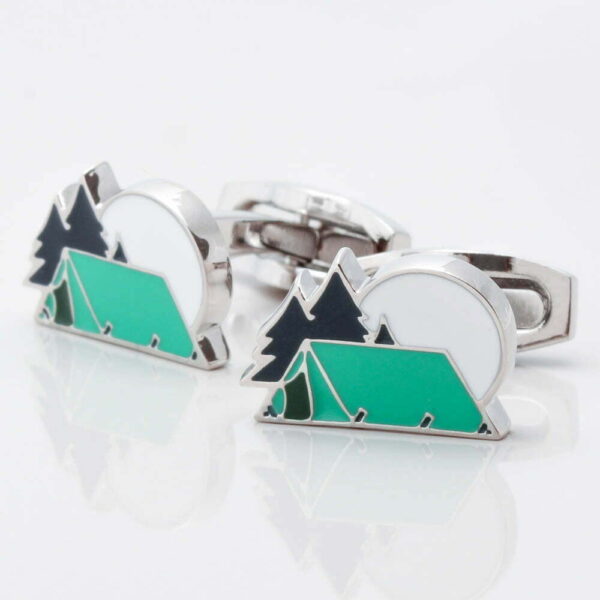 Camping Tent Cufflinks