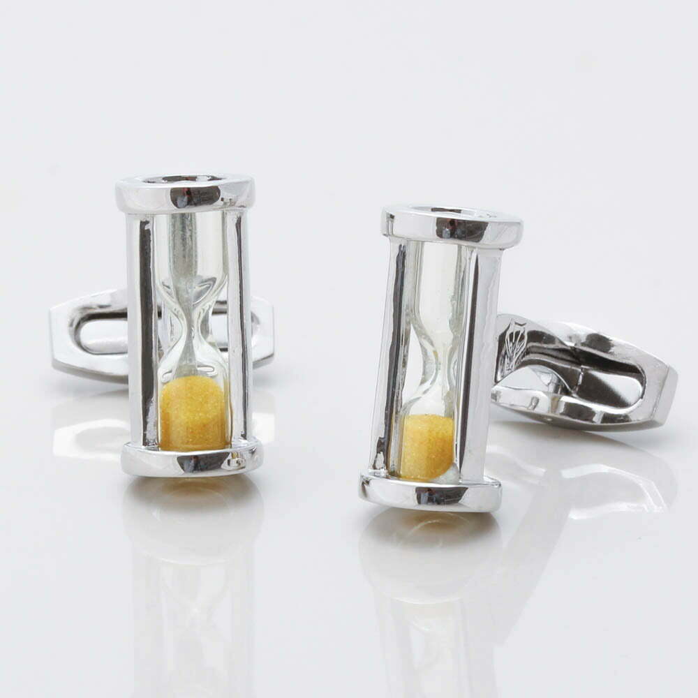 Sand Timer Cufflinks 1 of 1