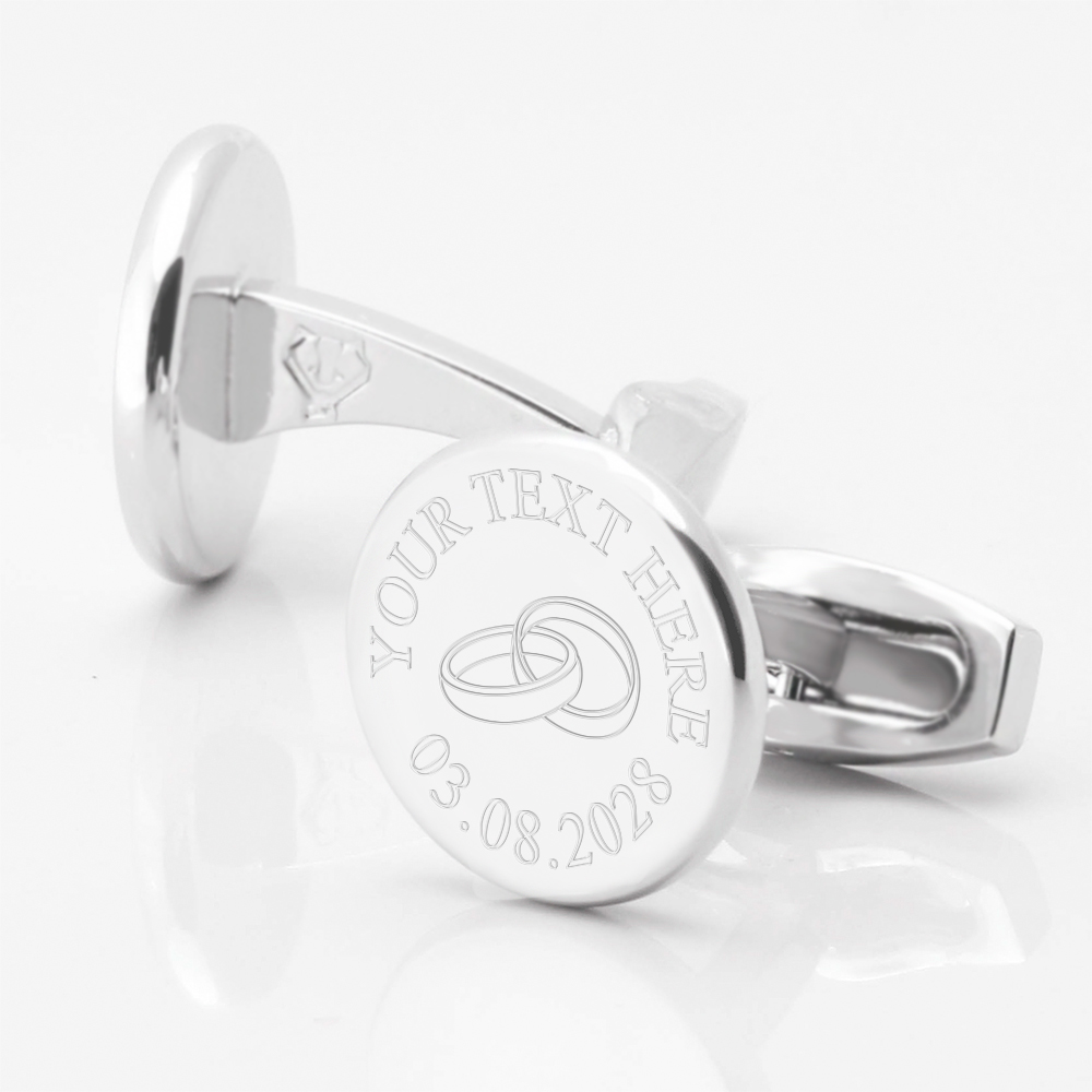 Personalised-Engraved-Wedding-Rings-Silver-Cufflinks