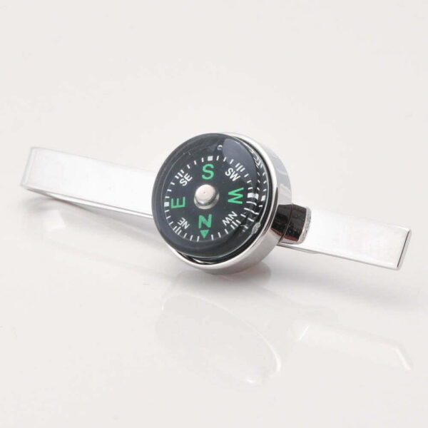 Real Working Compass Tie Slide