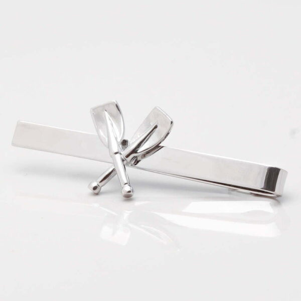 Crossed Oars Rowing Tie Slide