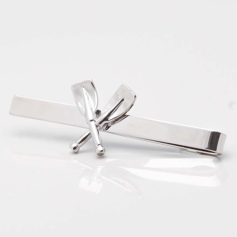 Crossed Oars Rowing Tie Slide 1 of 1