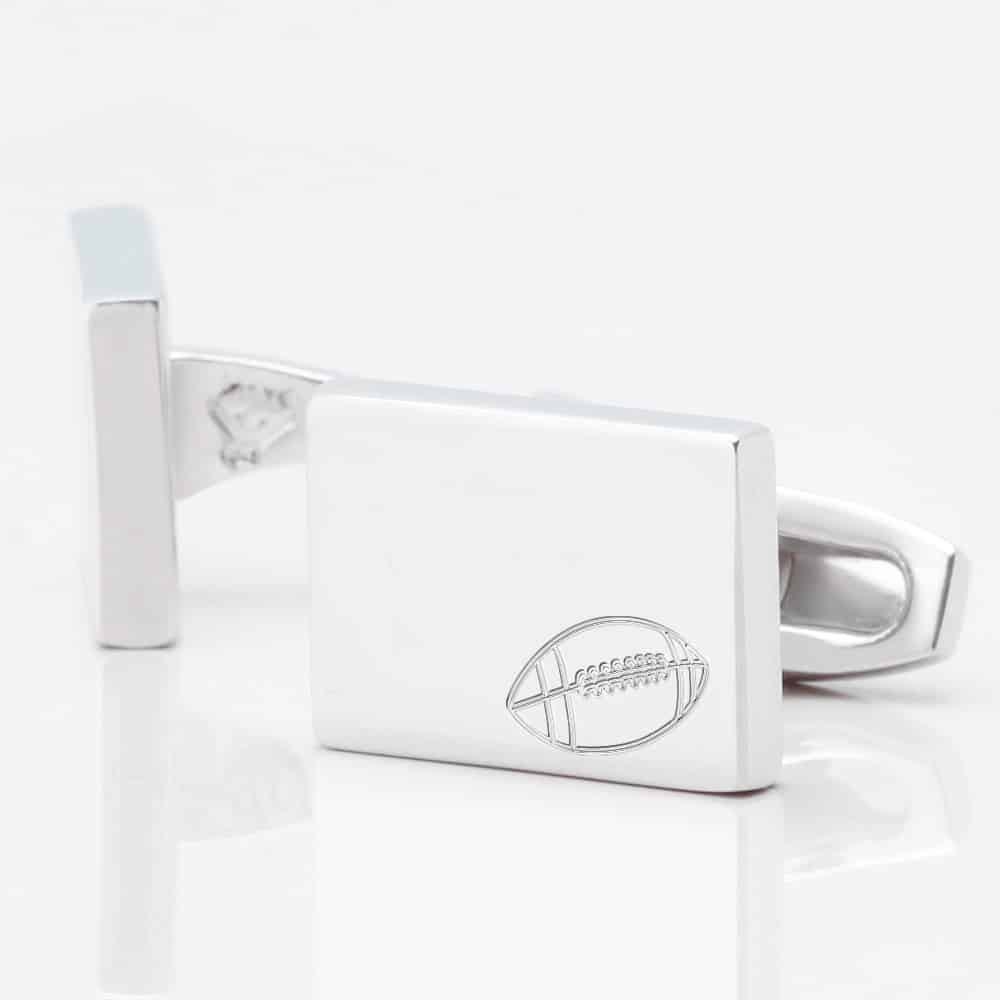 American Football Rectangle Silver 1