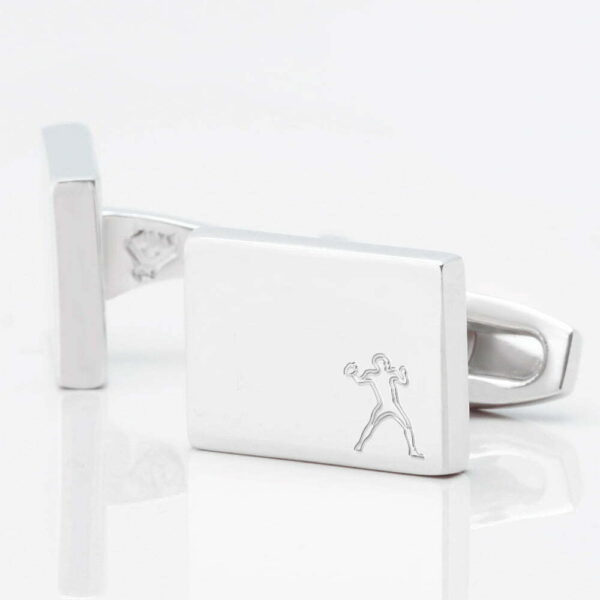American Football Engraved Cufflinks