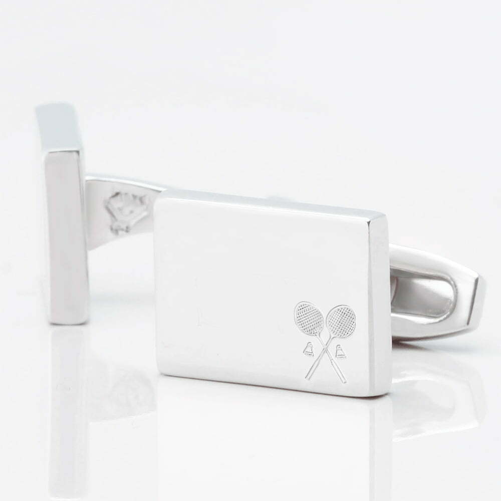 Badminton Racket Rectangle Silver