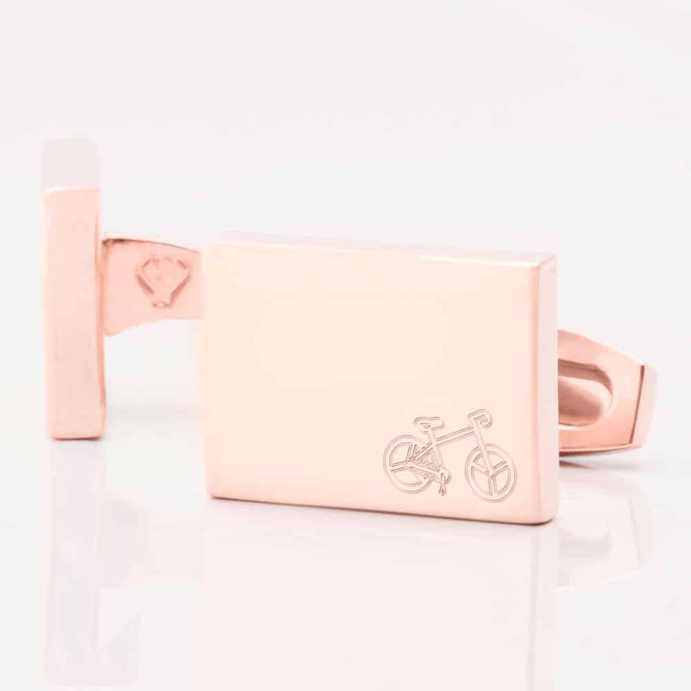Bicycle Rectangle Rose Gold 1