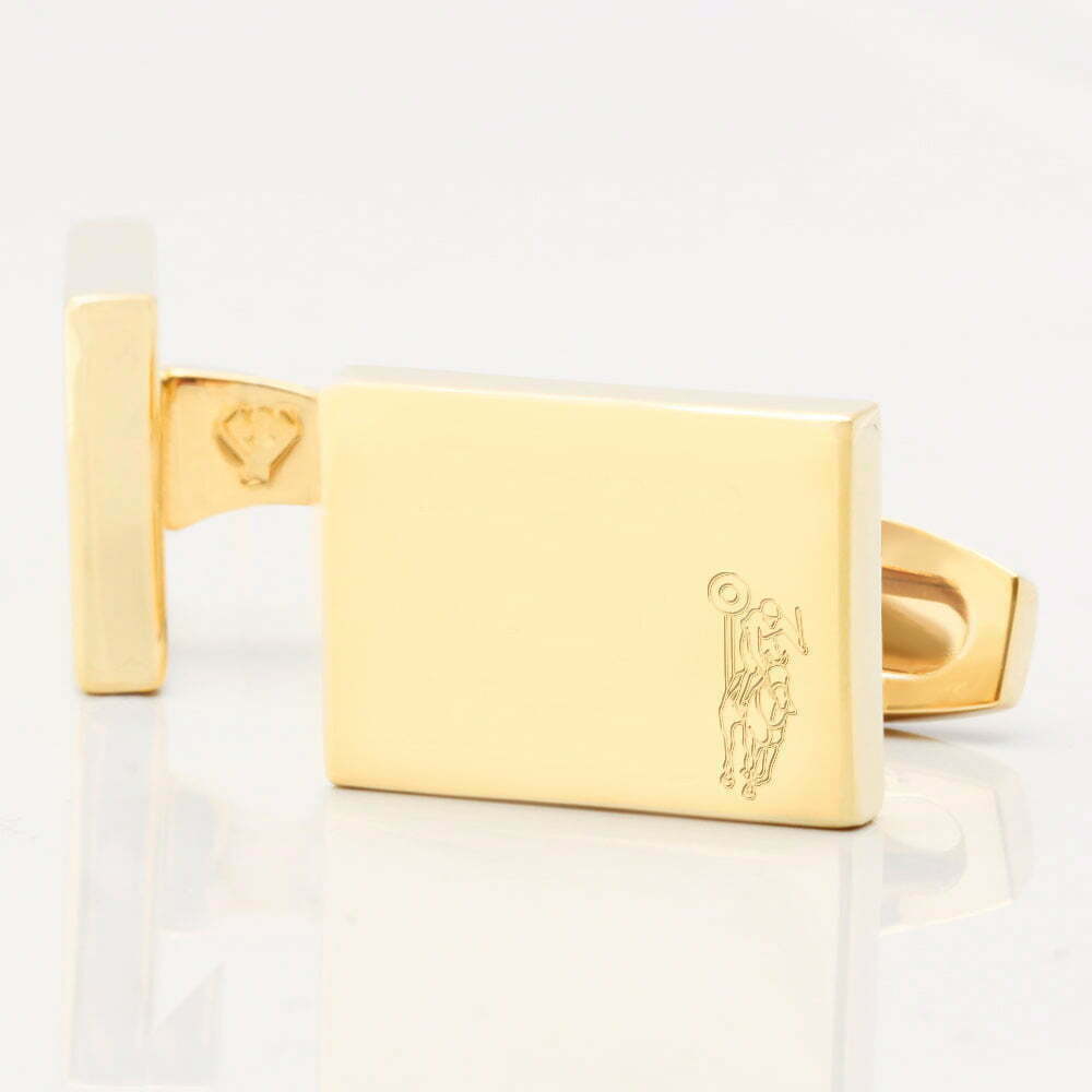 Horse Racing Finishing Post Rectangle Gold