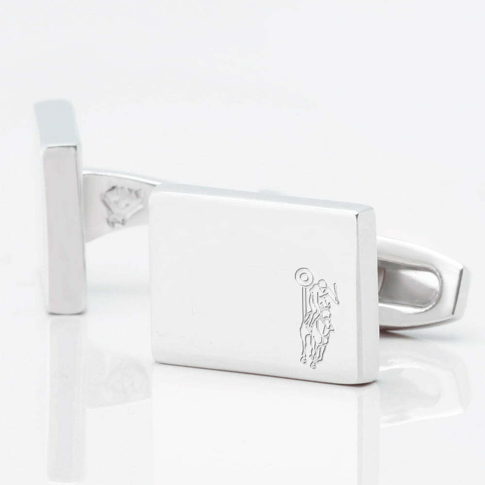 Horse Racing Finishing Post Rectangle Silver