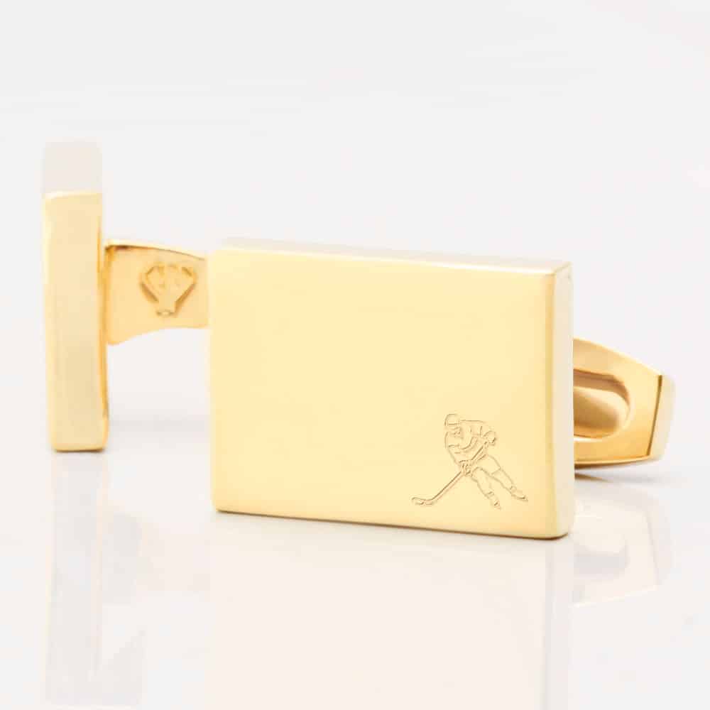 Ice Hockey Rectangle Gold 1