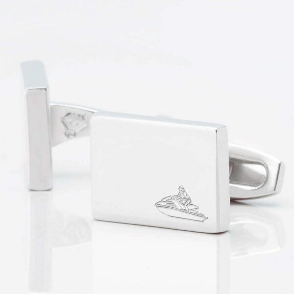 Jet Skiing Engraved Cufflinks