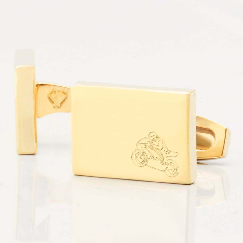 Motobike Racing Rectangle Gold