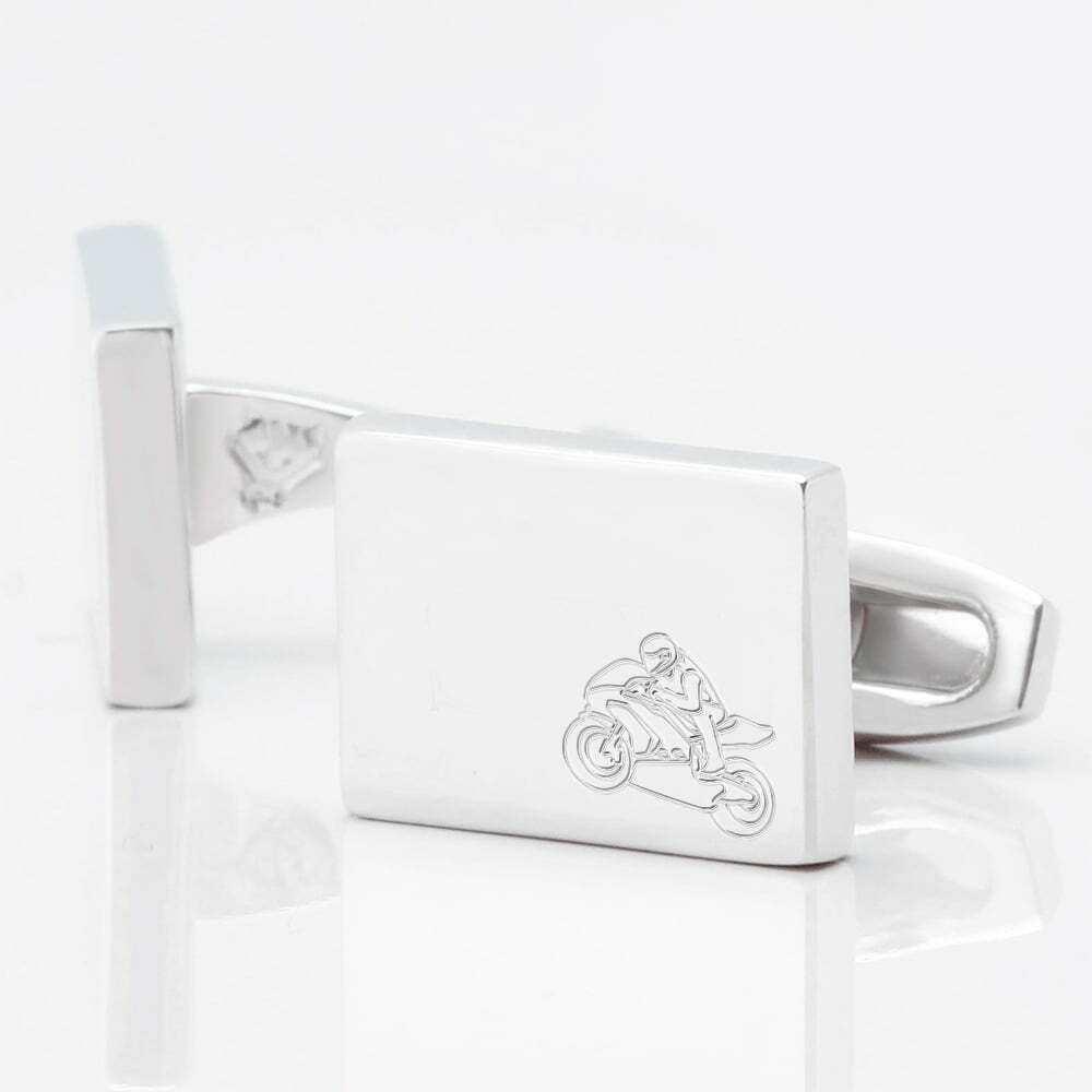 Motobike Racing Rectangle Silver