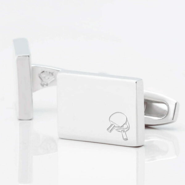 Table Tennis Engraved Cufflinks