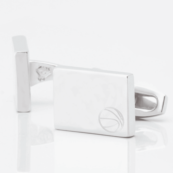 Baseball Ball Engraved Cufflinks