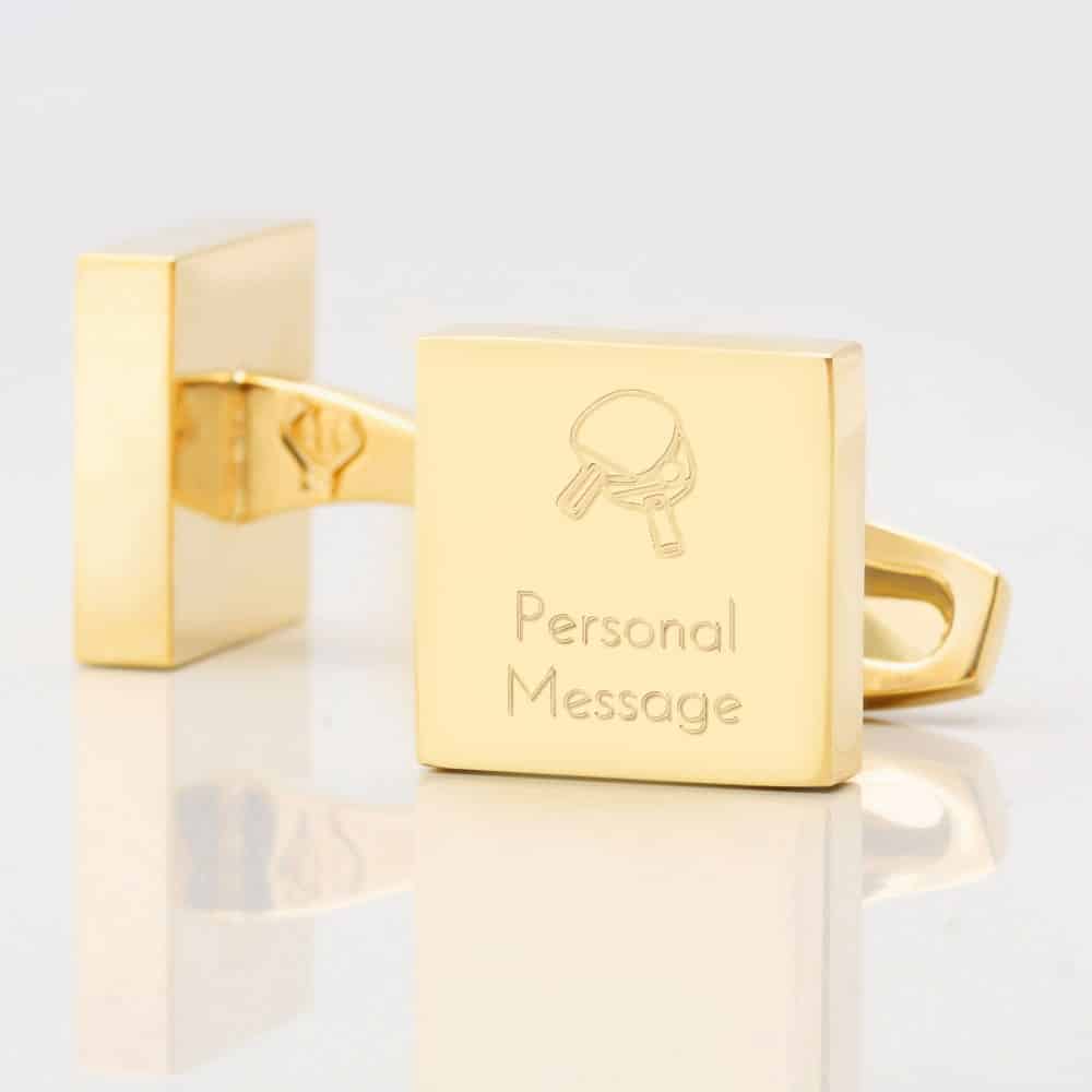 Personalised TableTennis Square Gold 1
