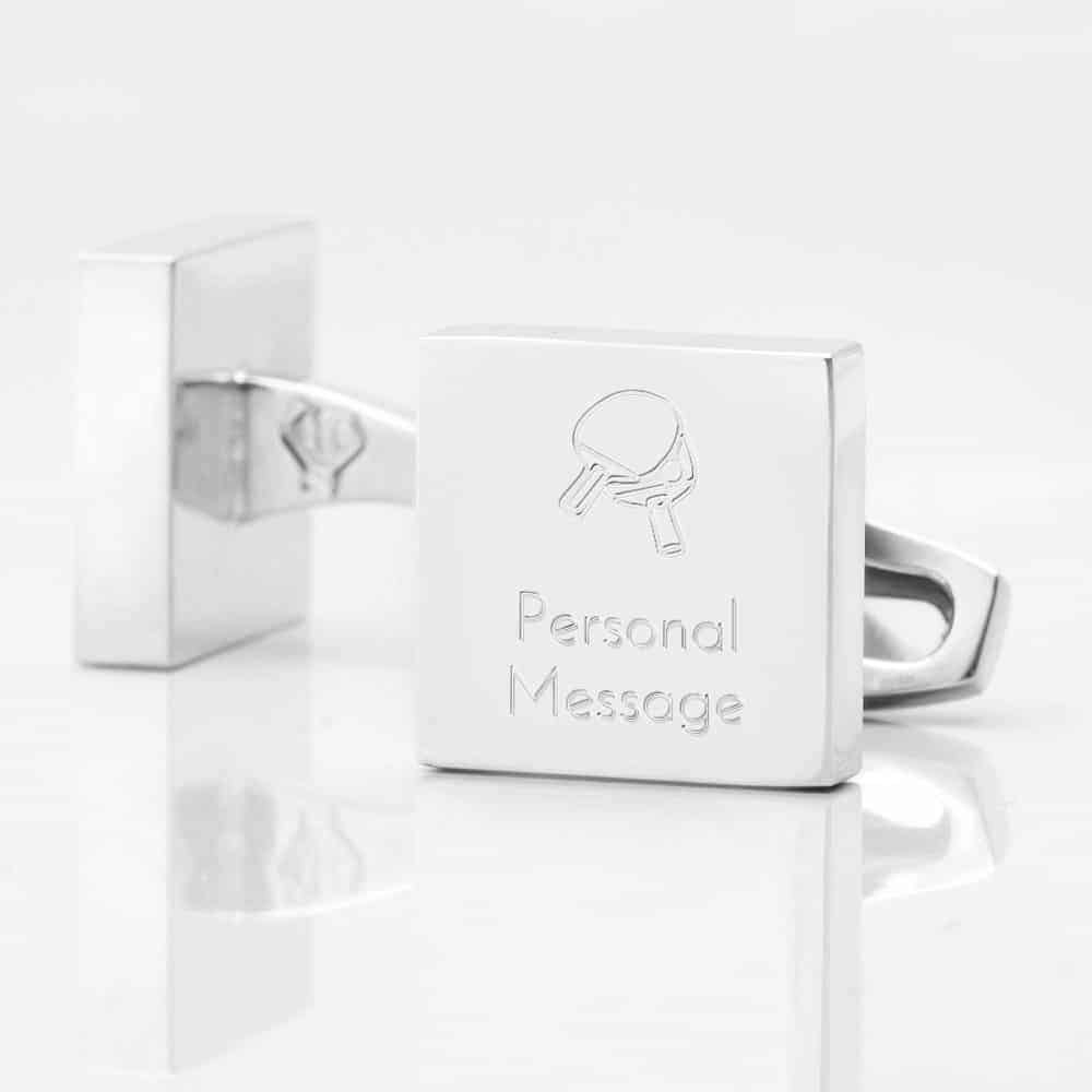 Personalised TableTennis Square Silver 1