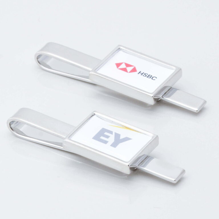 Rectangular Logo Tie Slide 1 of 1 2