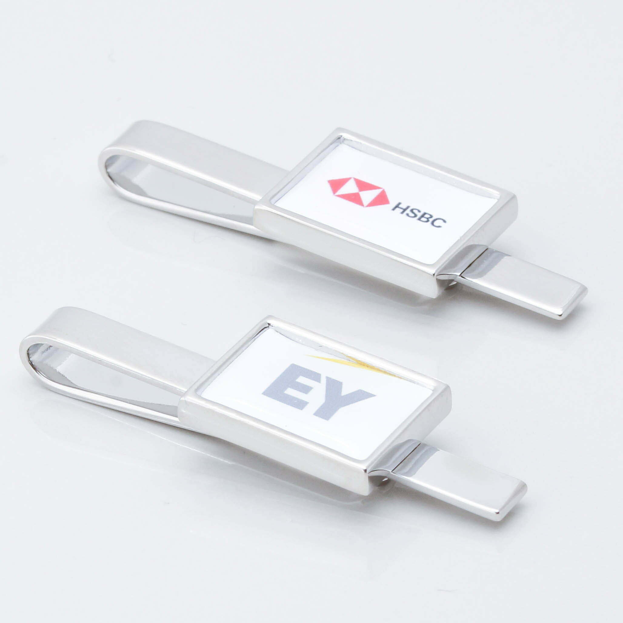 Rectangular Logo Tie Slide 1 of 1 2
