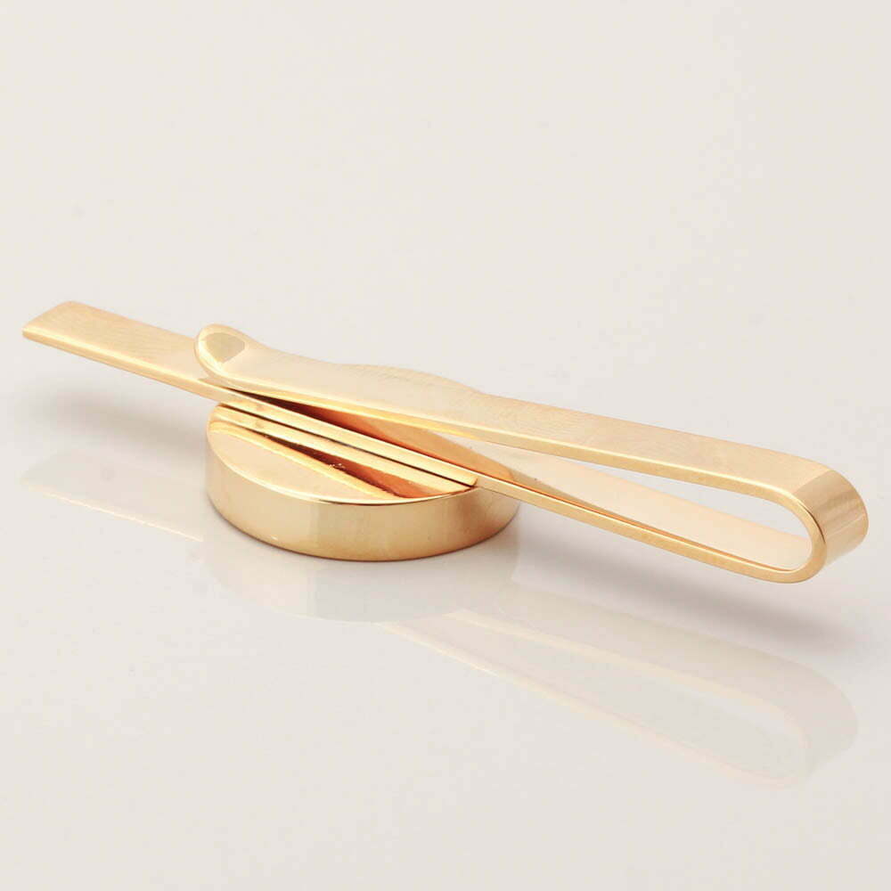 Gold Circular Personalised Photo Tie Slide Gallery 1 of 1