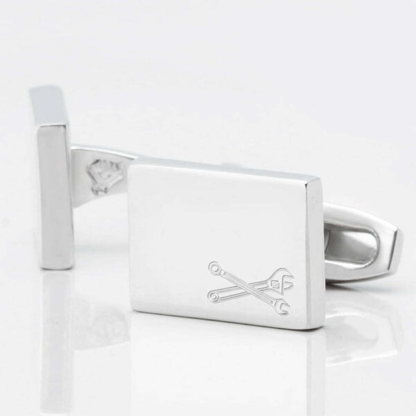 Mechanic Engraved Cufflinks