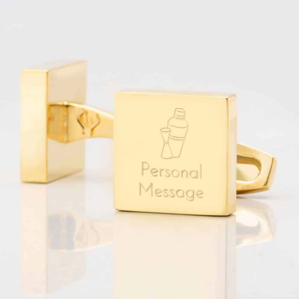 Personalised BARTENDER Square Gold 1