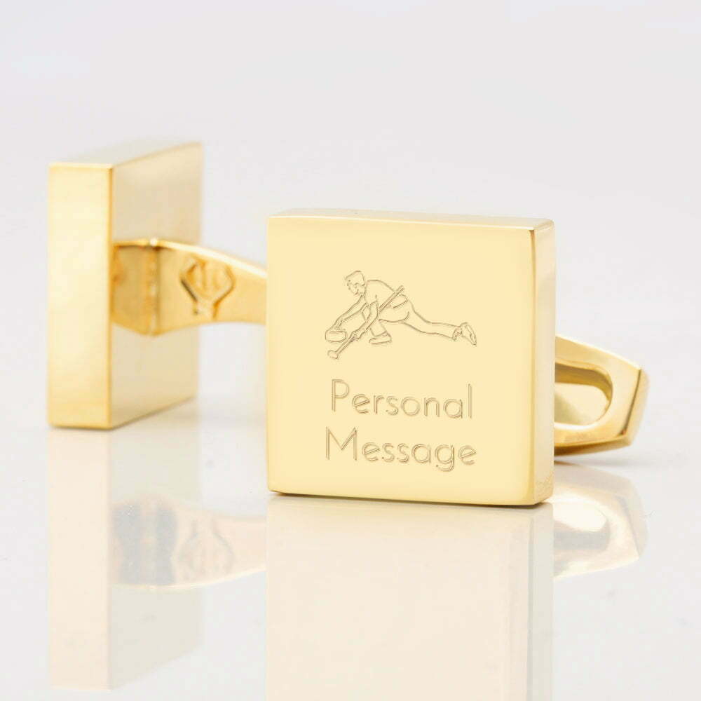 Personalised CURLING Square Gold