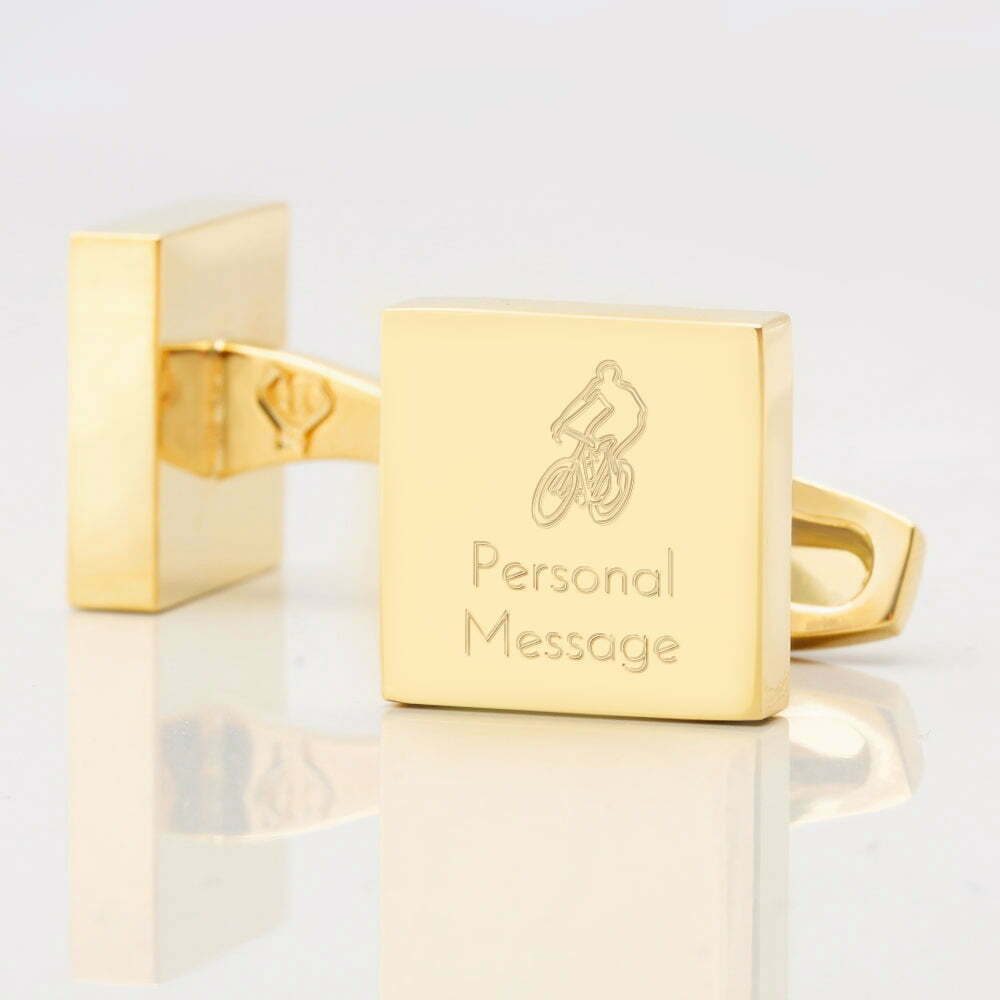 Personalised CYCLIST Square Gold