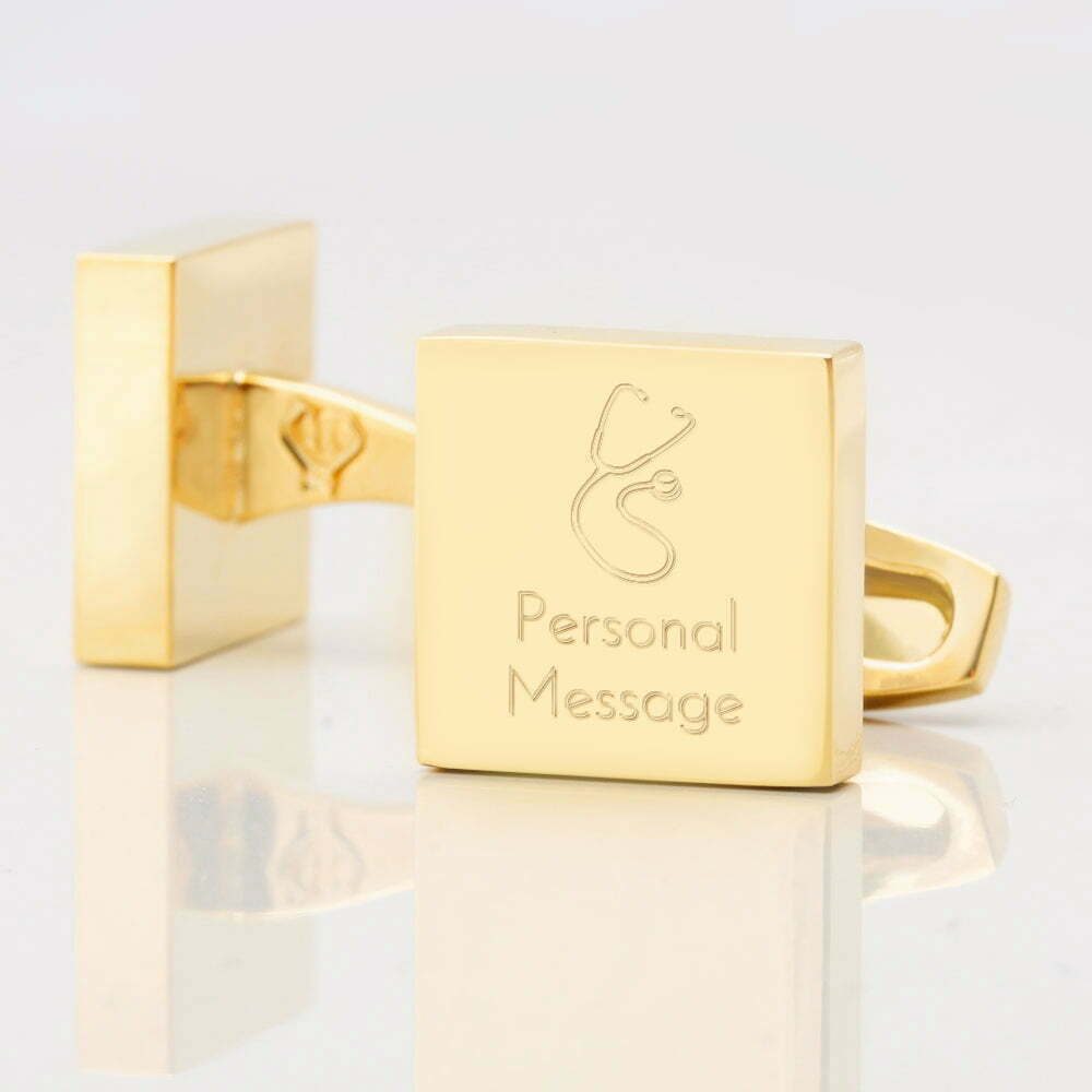 Personalised PHYSICIAN Square Gold