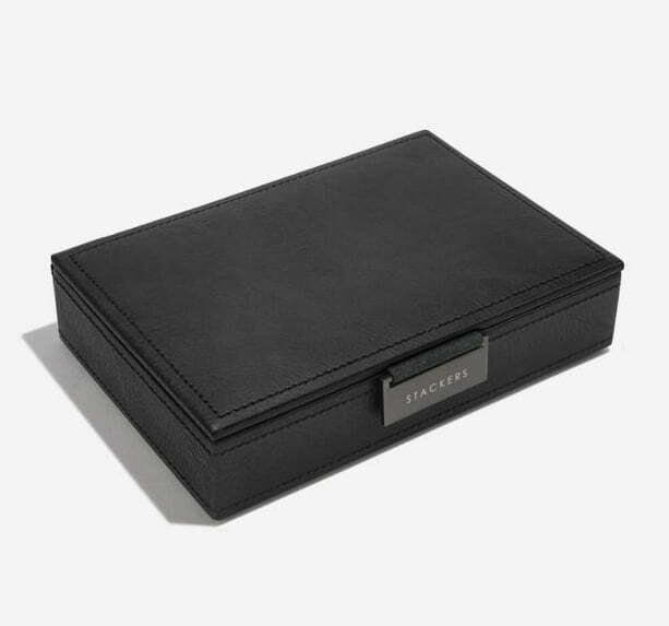 Black Lidded Mini Cufflink Box Gallery