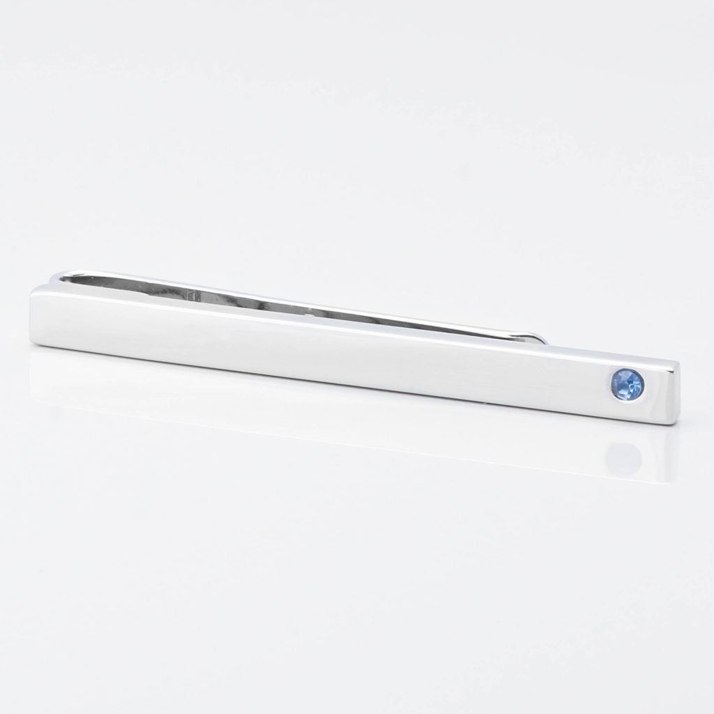 Blue Topaz Crystal Tie Slide 1 of 1