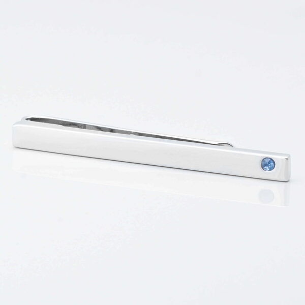 Blue Topaz Crystal Tie Slide