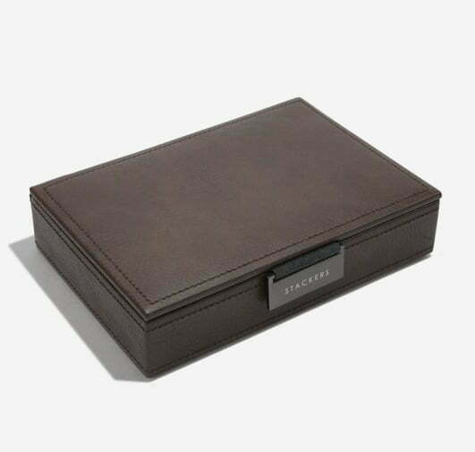 Brown Lidded Mini Cufflink Box Gallery