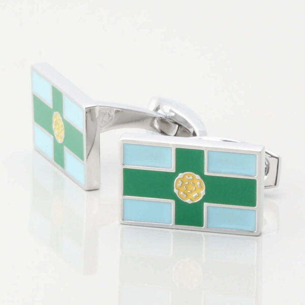 Derbyshire Flag Cufflinks,