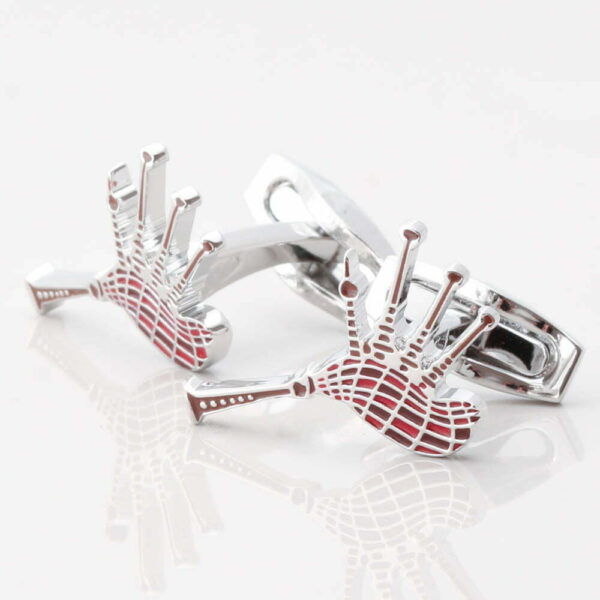Enamel Bagpipe Cufflinks
