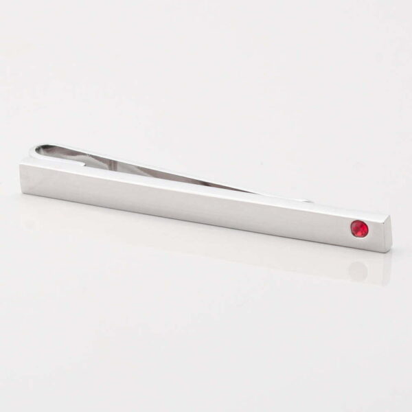 Ruby Crystal Tie Slide