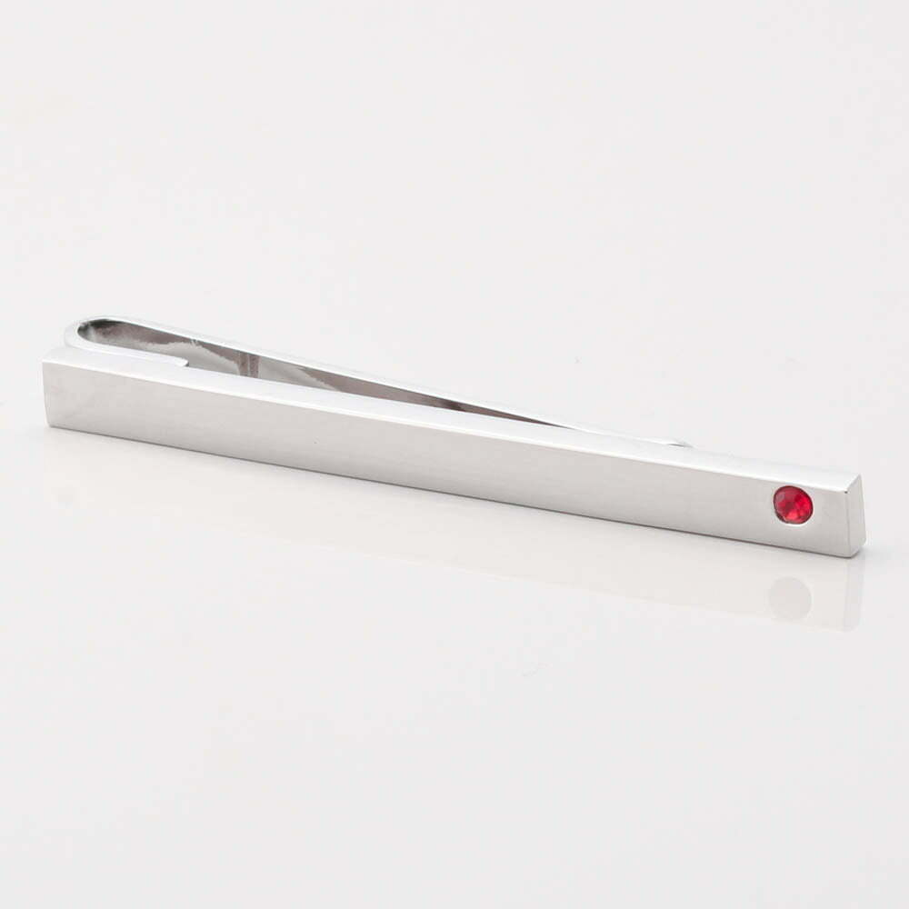 Ruby Crystal Tie Bar 1 of 1