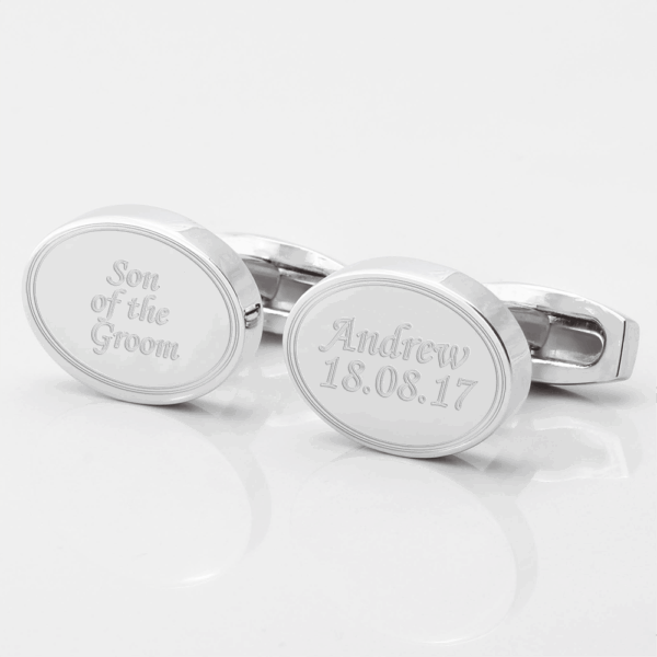 Personalised Son of the Groom Engraved Cufflinks