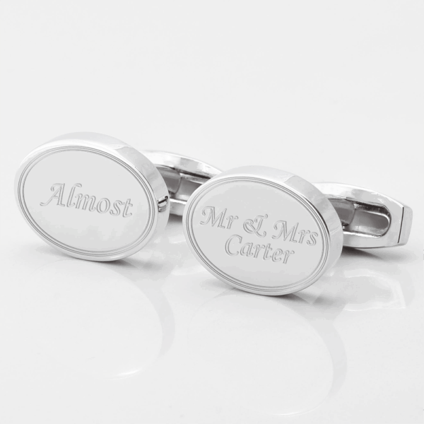 Personalised Almost Married Engraved Cufflinks