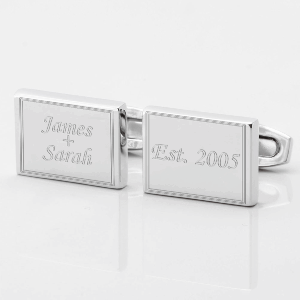 Personalised Anniversary Engraved Cufflinks
