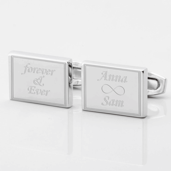 Personalised Forever & Ever Engraved Cufflinks