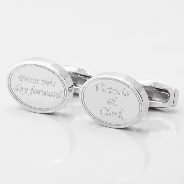 Personalised From This Day Forward Engraved Cufflinks