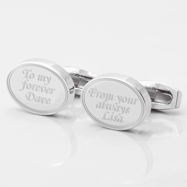 Personalised My Forever Engraved Cufflinks