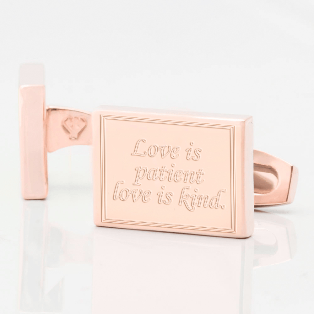 personalised wedding vows engraved cufflinks