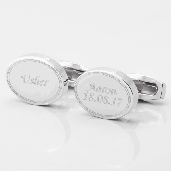 Personalised Usher Engraved Cufflinks